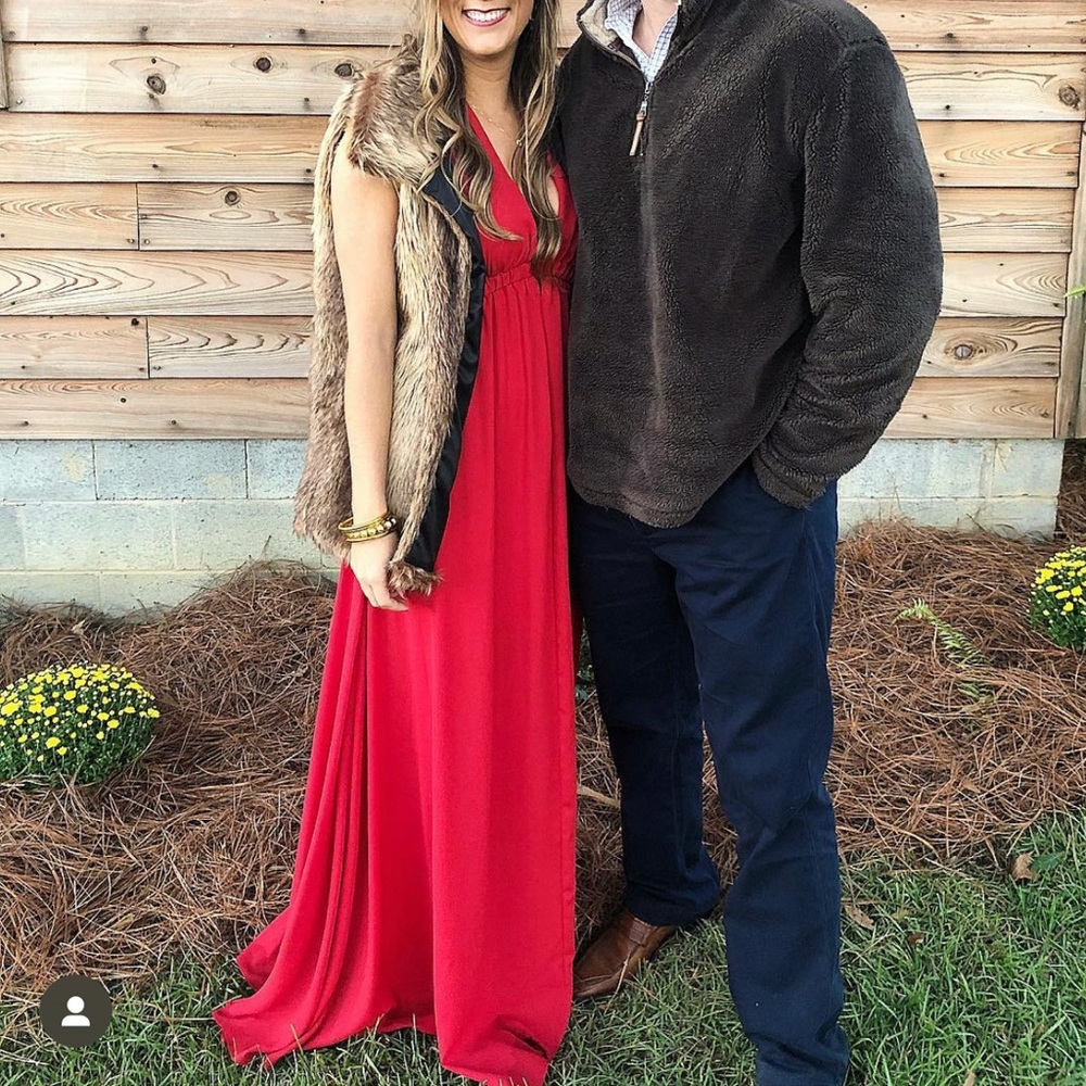 Show Me Your Mumu Red Halter Dress